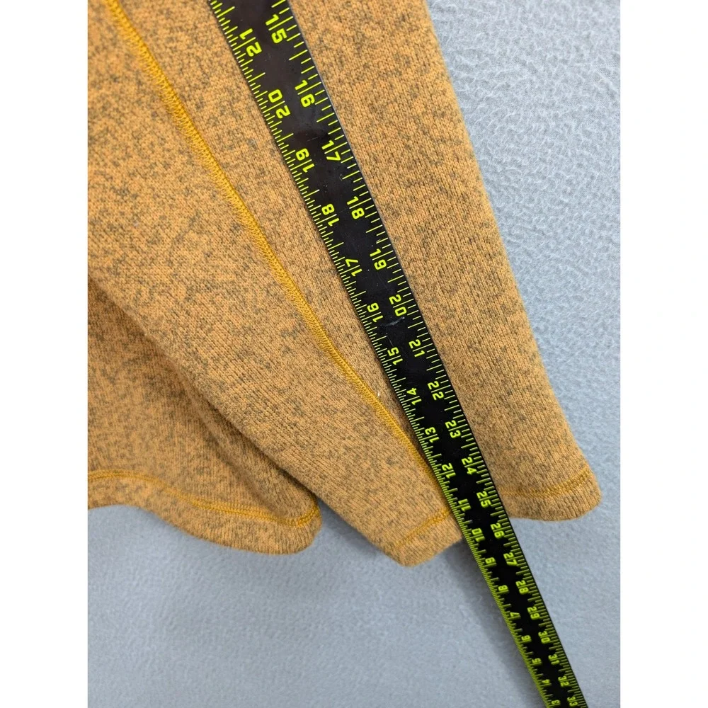 The North Face Fleece Pullover Gordon Lyons 1/4 Zip Sweater Men's XL Yellow Navy